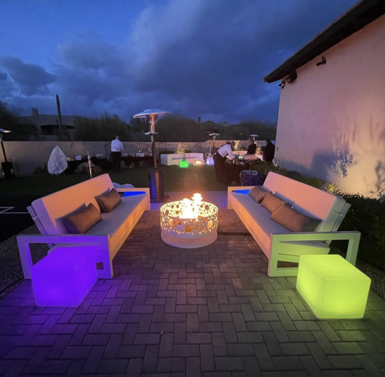 Solfire Fire Pit - White view 4
