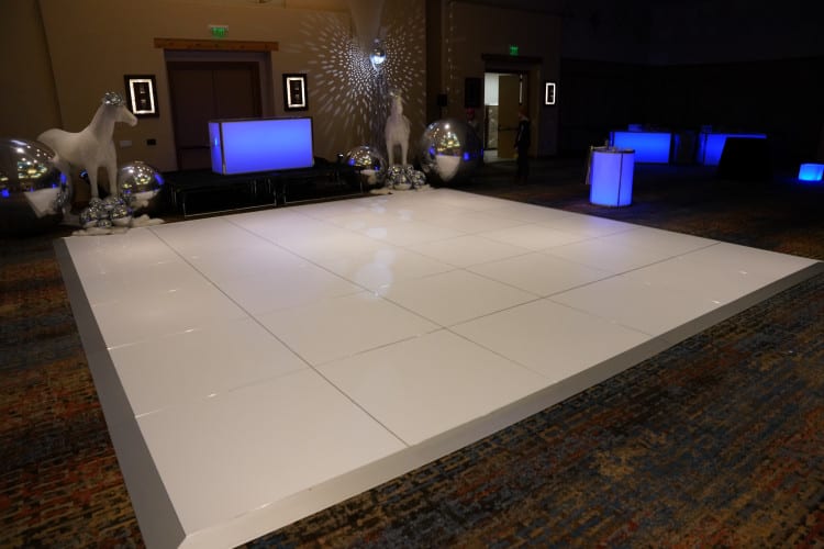 White Dance Floor view 2