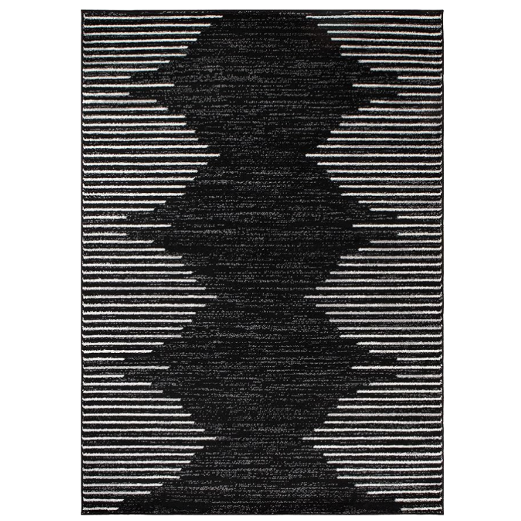Harmony Black Area Rug