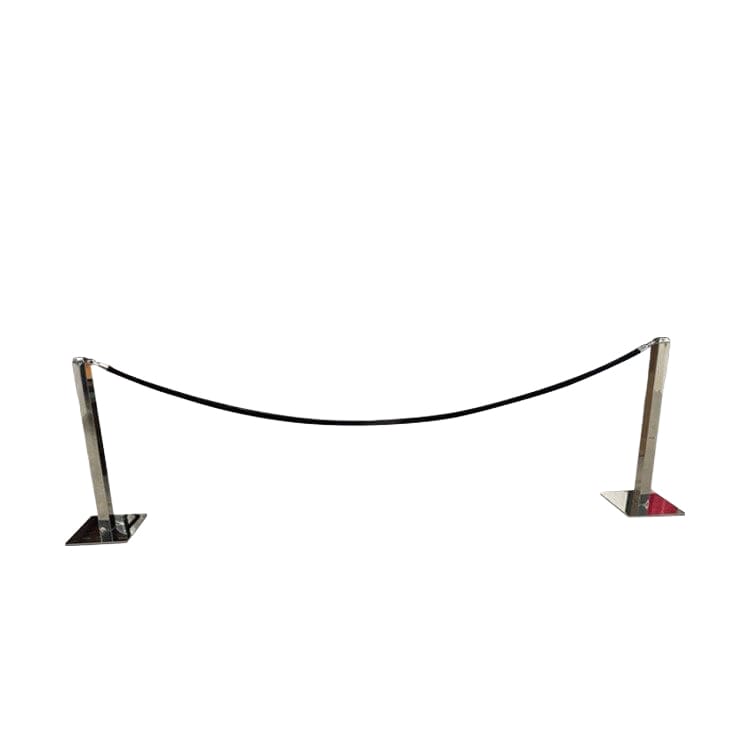 Chrome Stanchion - Square Modern view 2