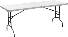 6ft  Plastic Utility Tables view 2