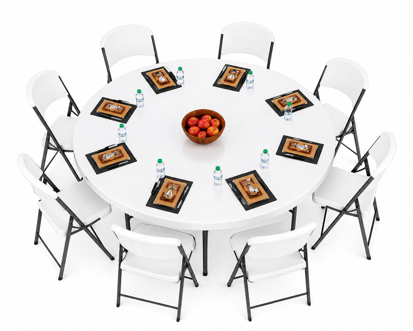 60"  Plastic Utility Round Tables view 2