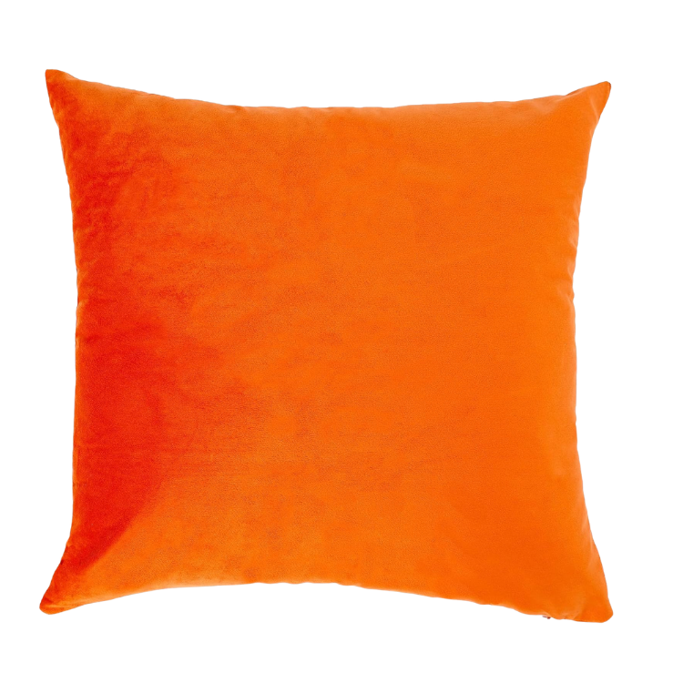 Orange Velvet Pillow