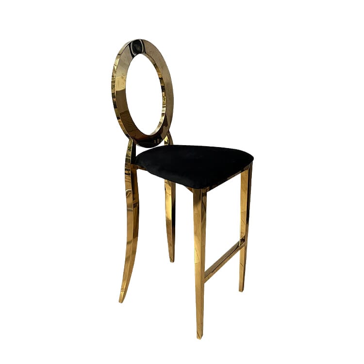 Halo Bar Stool with Black Pad