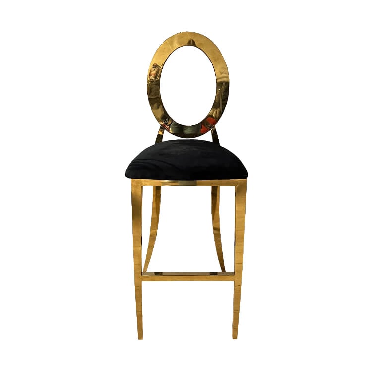 Halo Bar Stool with Black Pad view 6