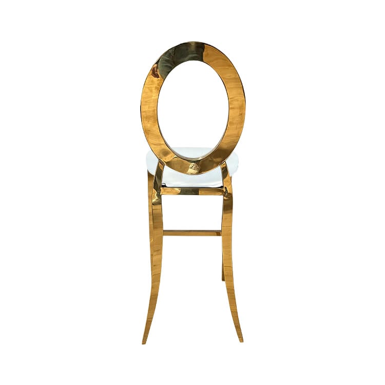 Halo Bar Stool with Ivory Pad view 7