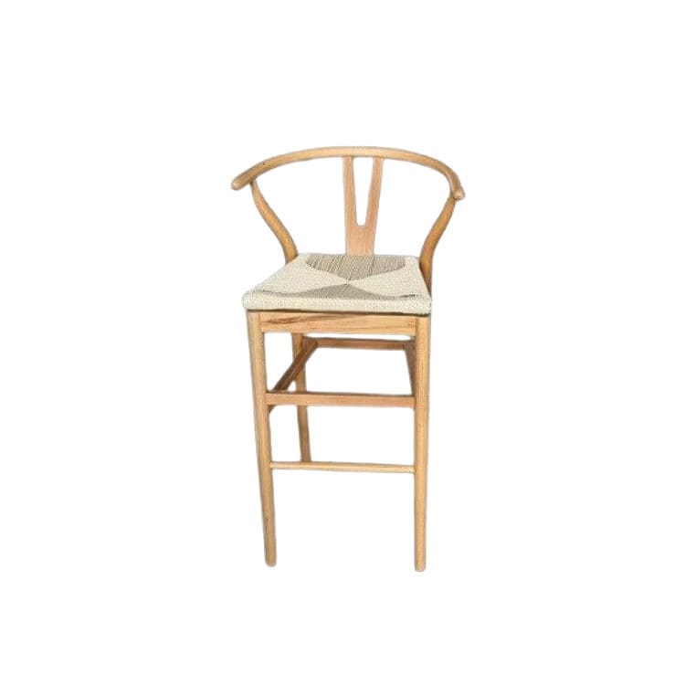 Sutton Bar Stool - Natural Frame/Rattan Pad
