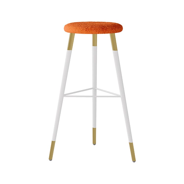 Maxwell Boucle Bar Stool - Rust