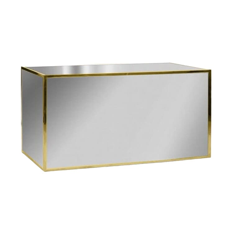 6ft Avenue Bar - Gold Frame / Silver Mirror Inserts