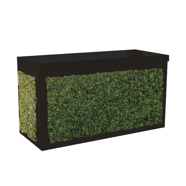 Brooks 6ft Black Bar - Greenery Front/Sides