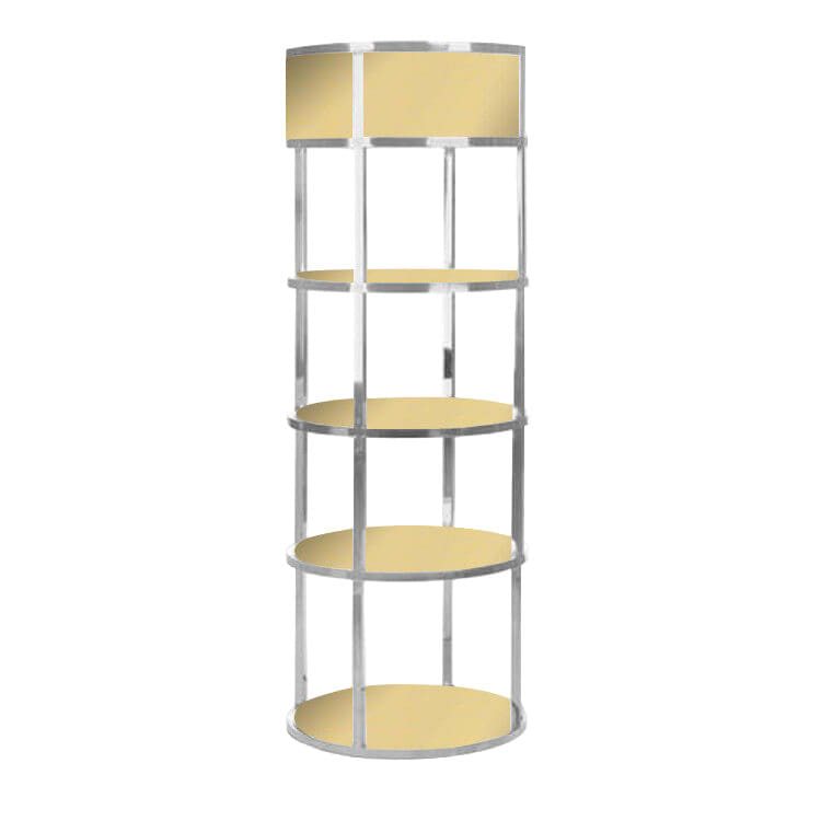 Grand Barback - Silver Frame / Gold Mirror Insert