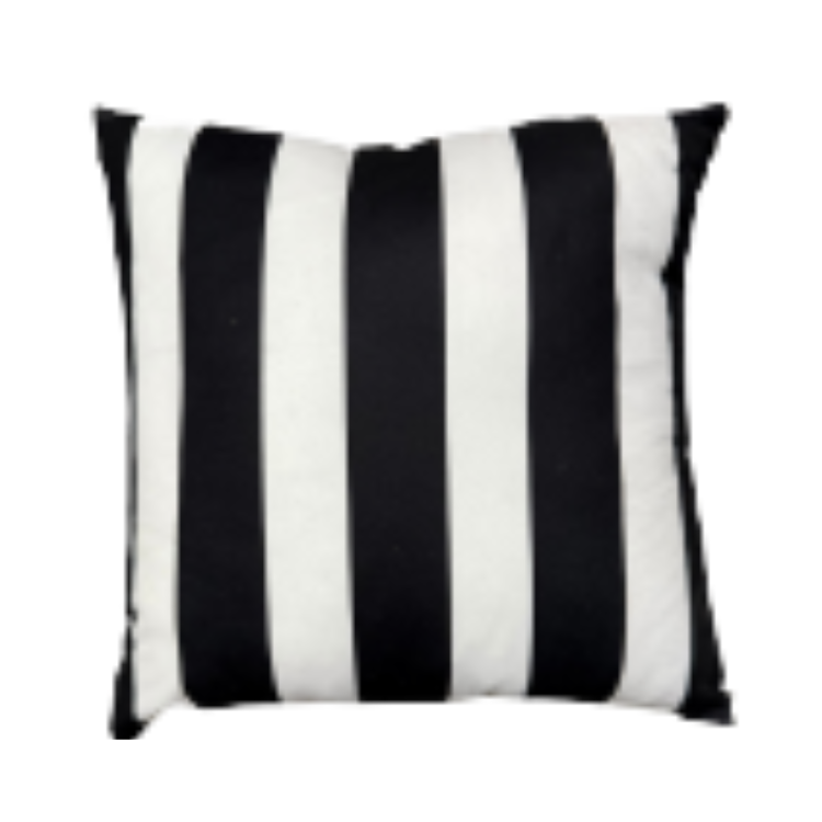 Black and White Stripe Pillow
