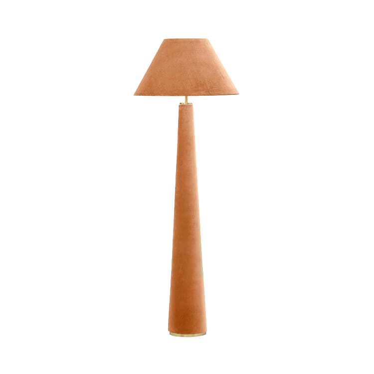 Blush Pink Velvet Lamp