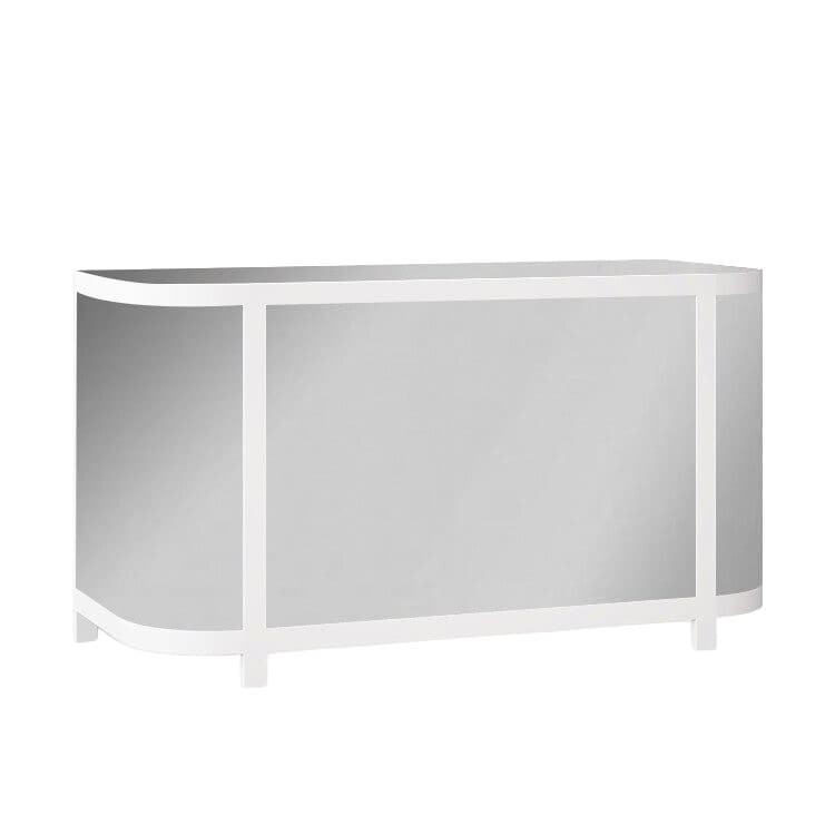 Chandler Bar - White / Silver Mirror Inserts