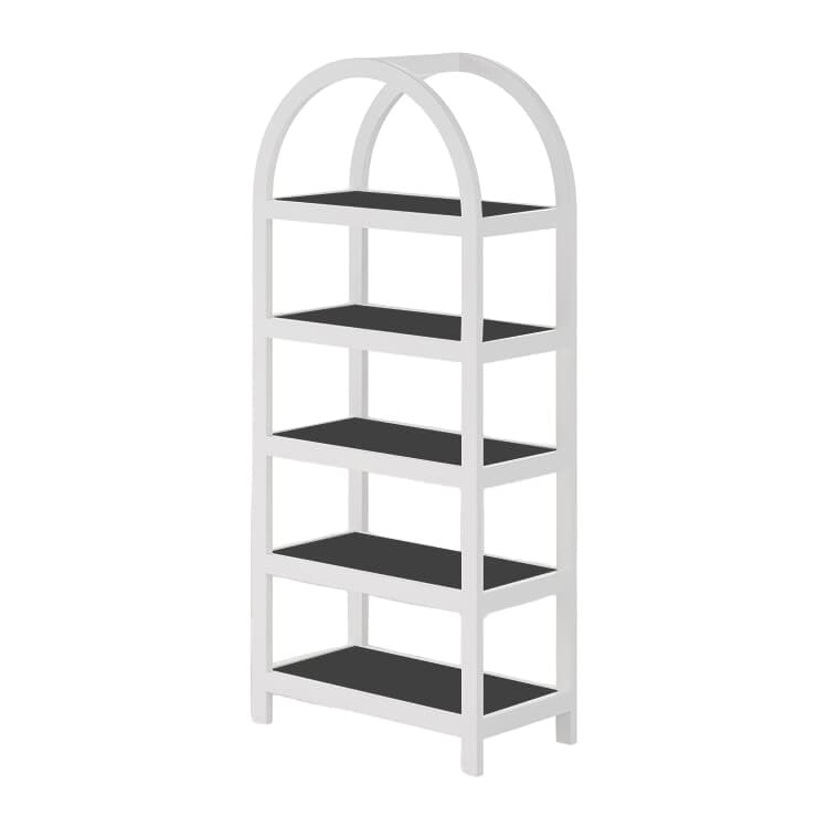 Chandler Barback - White / Black Shelves