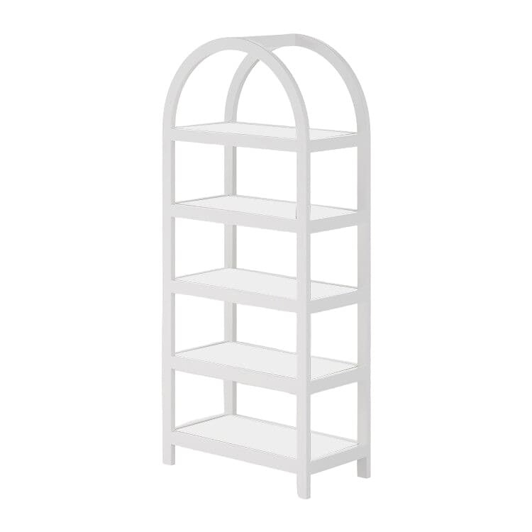 Chandler Barback - White / White Shelves