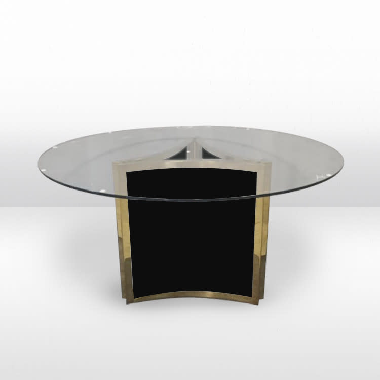 Epton Dining Table / Black Matte Inserts