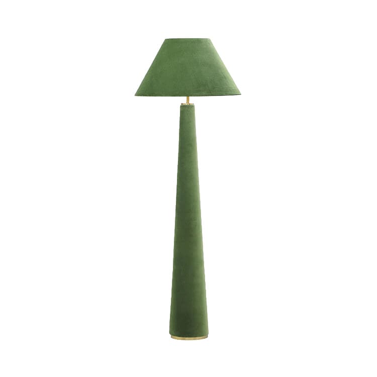 Green Velvet Lamp