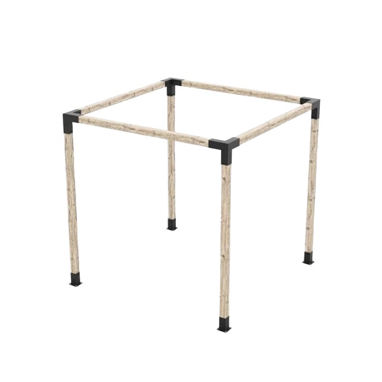 Pergola Cabana / Natural Wood - 8x8