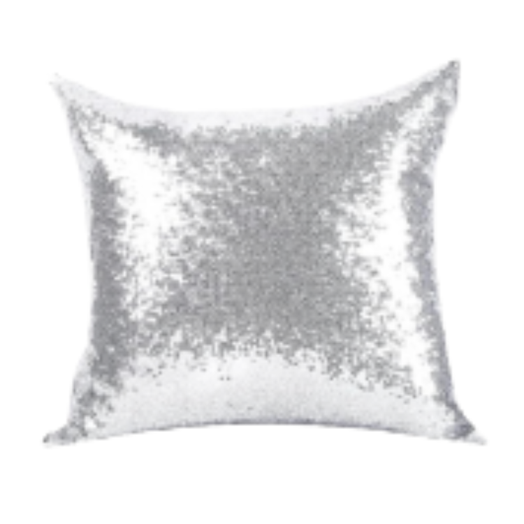 Silver Sequins Pillow