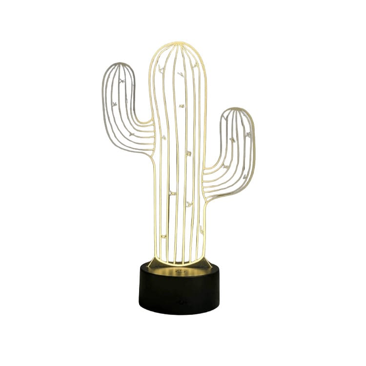 LED Cactus Table Lamp