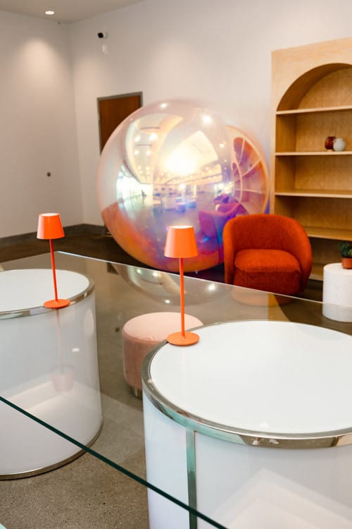 Orange Table Lamp view 3
