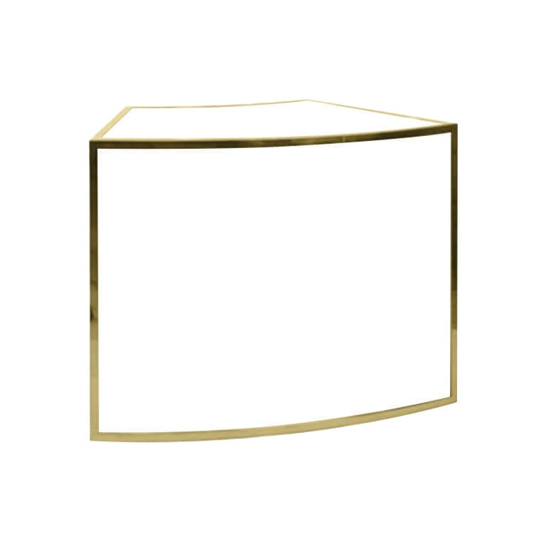 1/8 Curve Avenue Bar - Flat Gold Frame