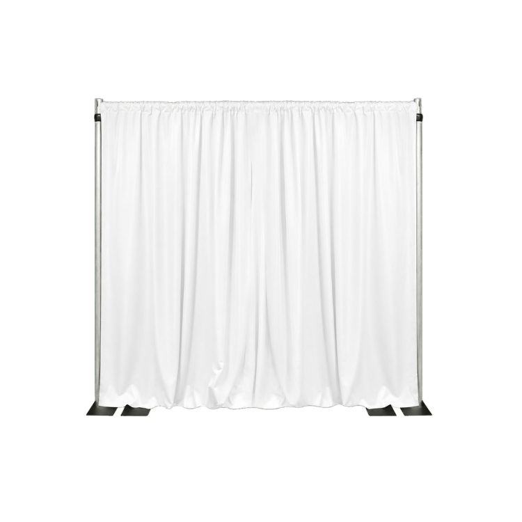 12' x 10' Pipe and Drape Package (White Poly)