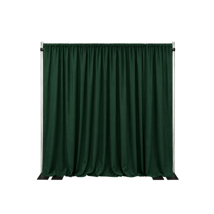 12' x 5' Pipe and Drape Package (Hunter Green Poly)