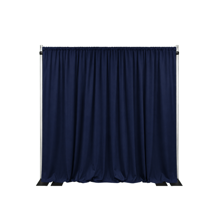 12' x 5' Pipe and Drape Package (Navy Blue Poly)