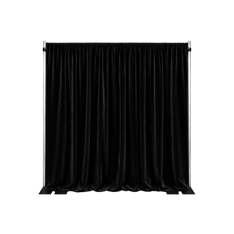 12' x 10' Pipe and Drape Package (Black Velvet)