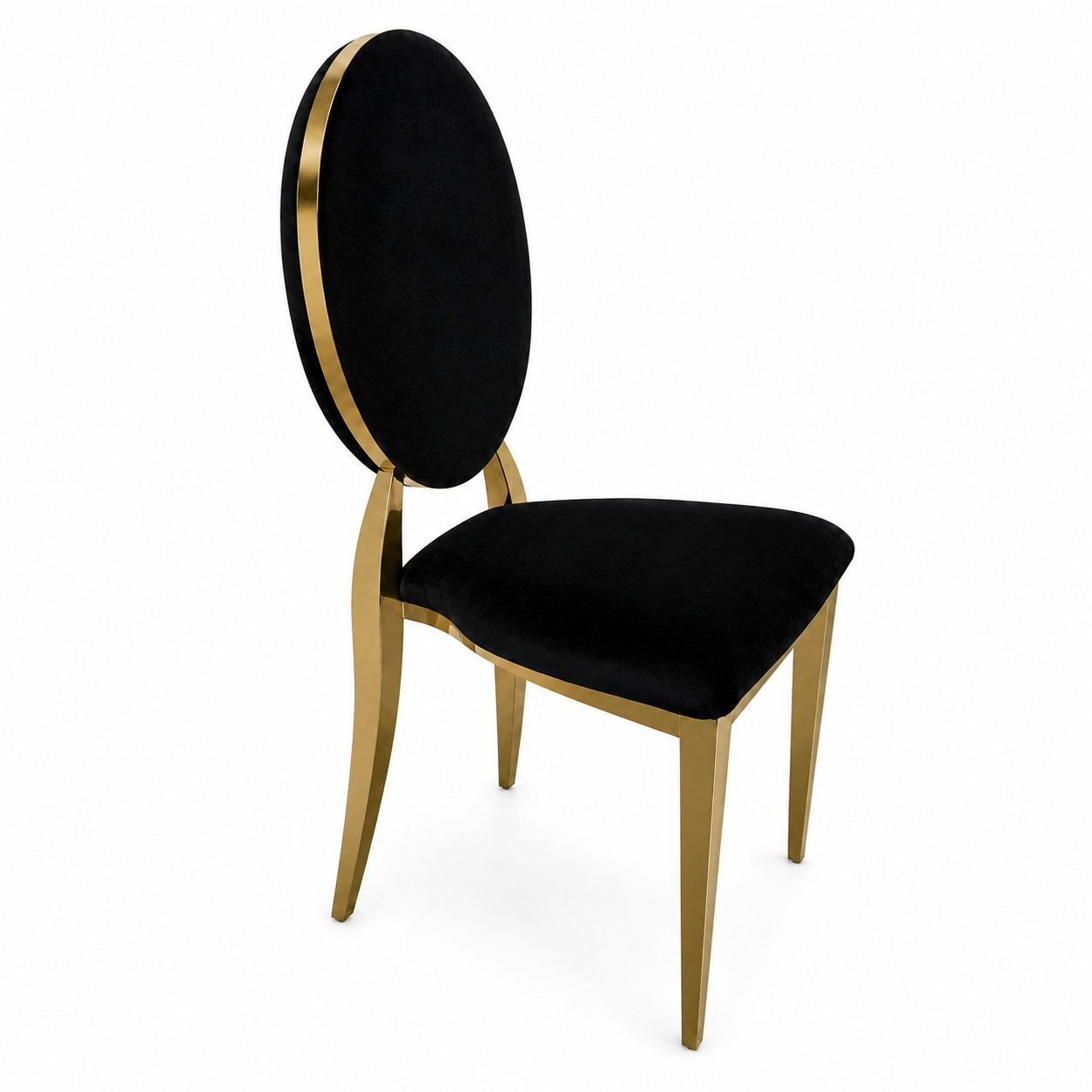 Garbo Dining Chair with Black Pads