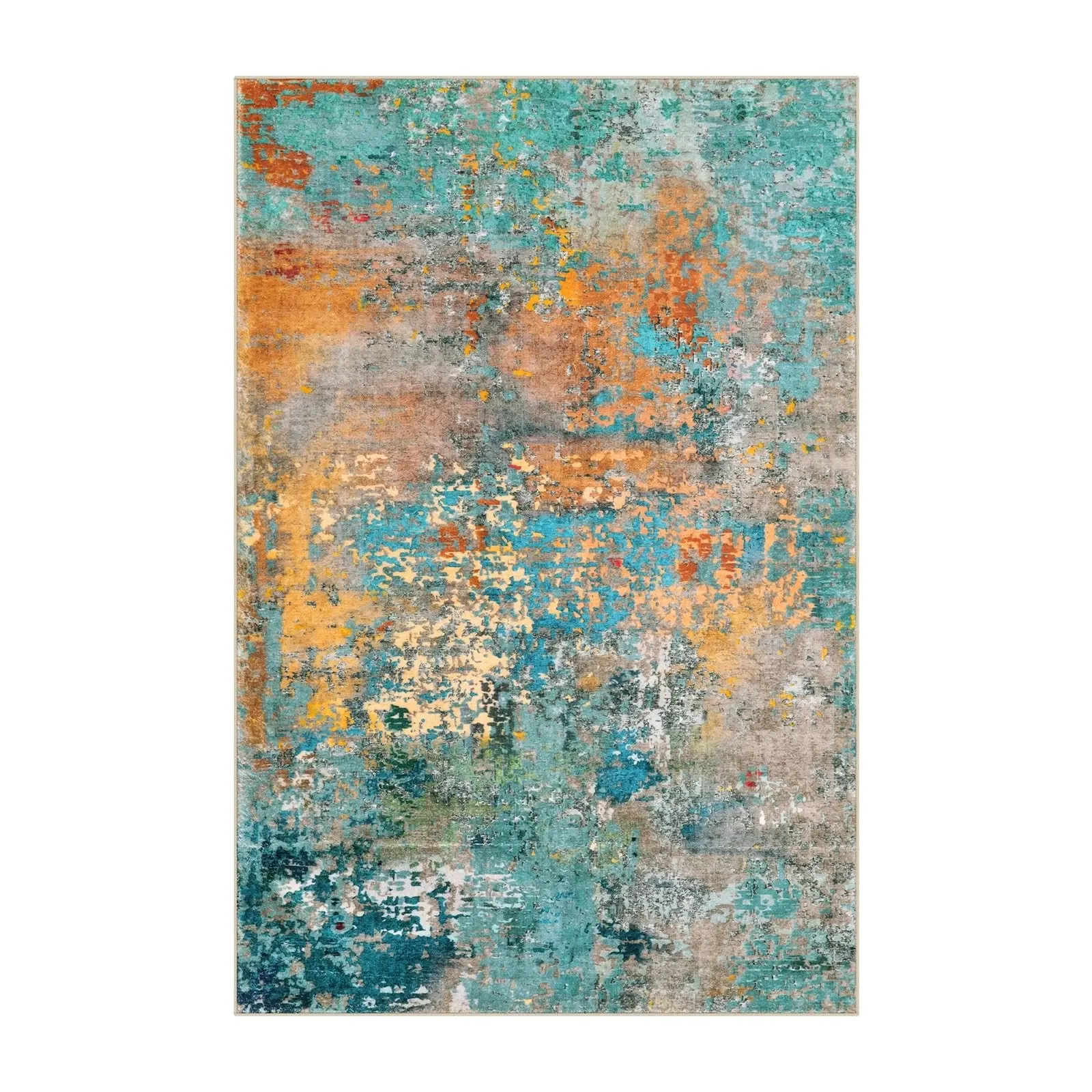 Rustic Teal Area Rug
