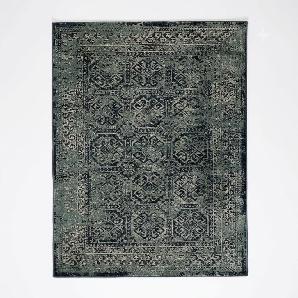 Antique Blue Area Rug