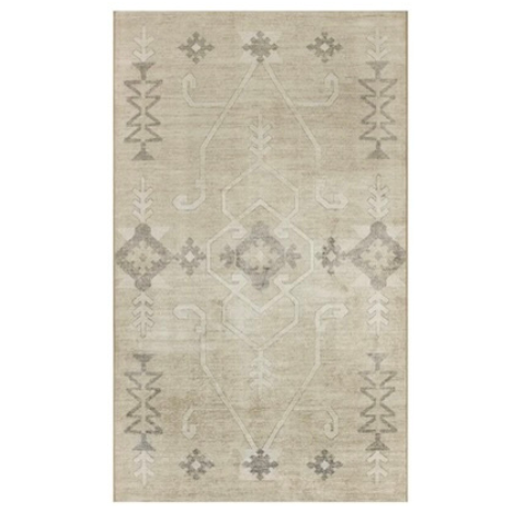 Tan Aztec Area Rug