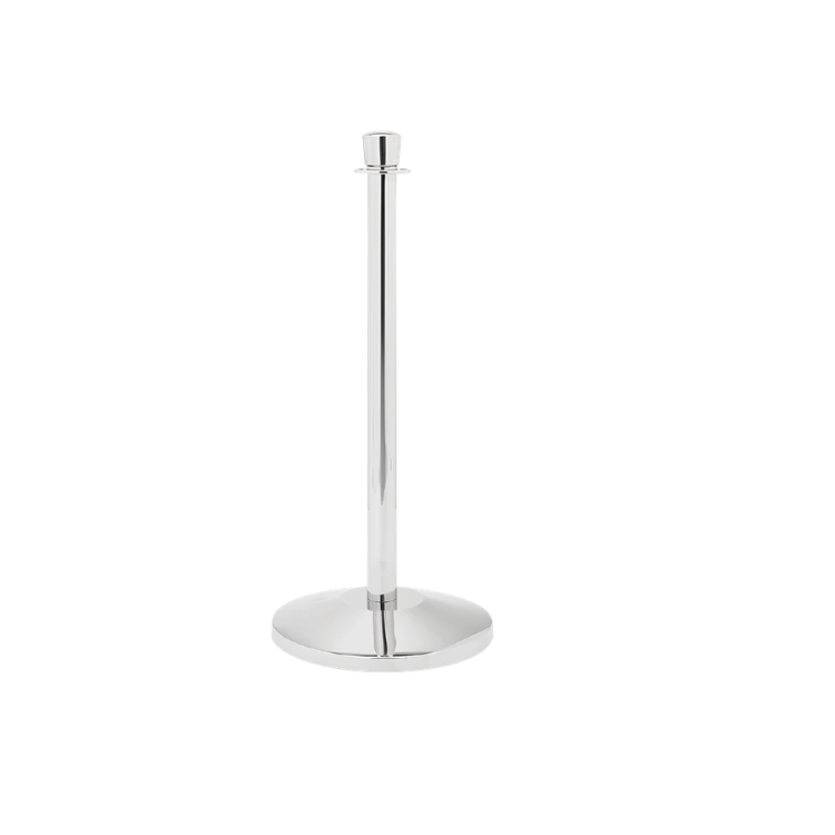 Chrome Stanchion - Round Modern