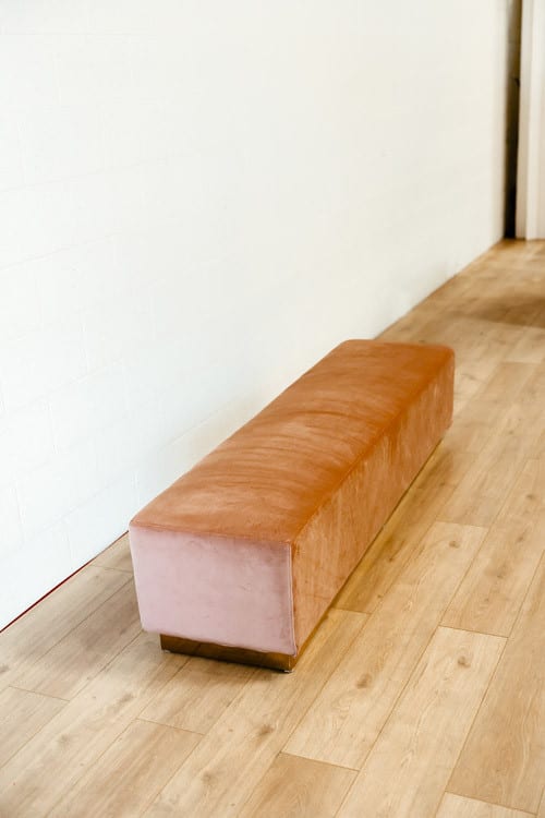 Colette Continental Bench - Blush view 2
