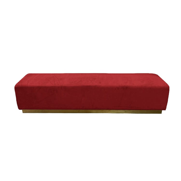 Colette Continental Bench - Crimson