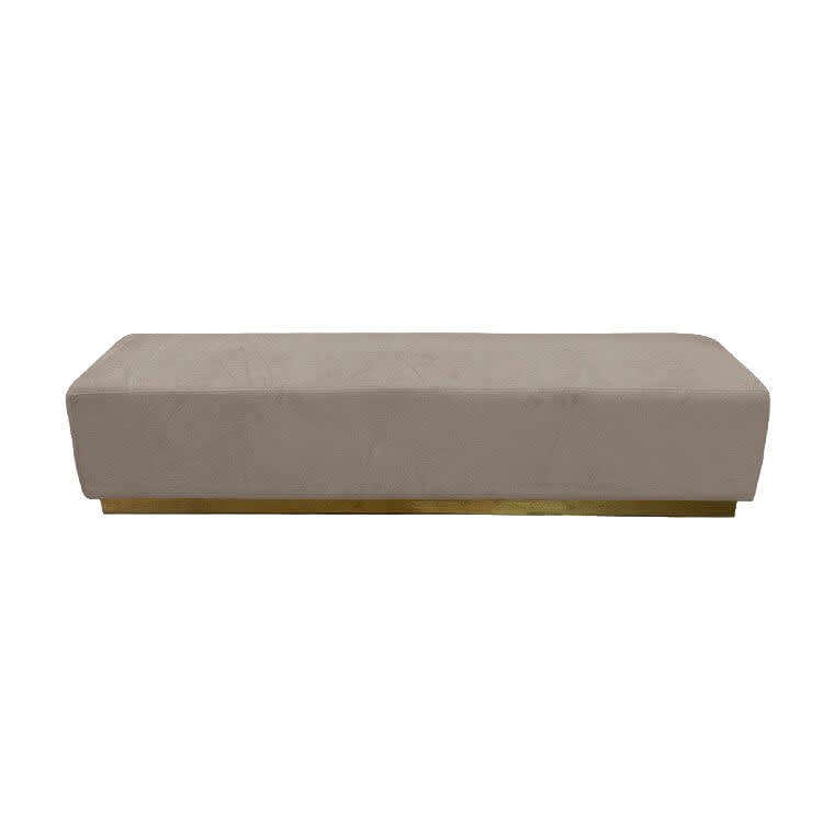 Colette Continental Bench - Pewter