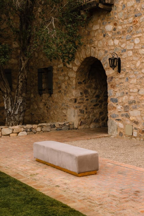 Colette Continental Bench - Pewter view 2