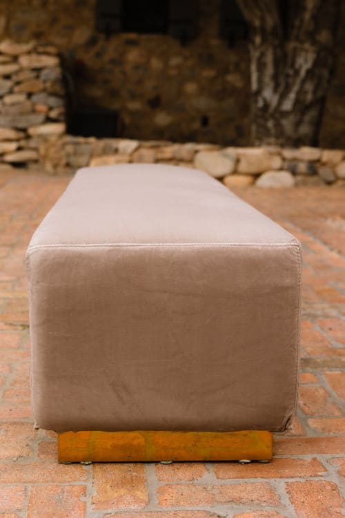 Colette Continental Bench - Pewter view 4