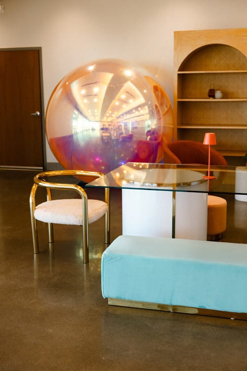 Colette Continental Bench - Tiffany view 3