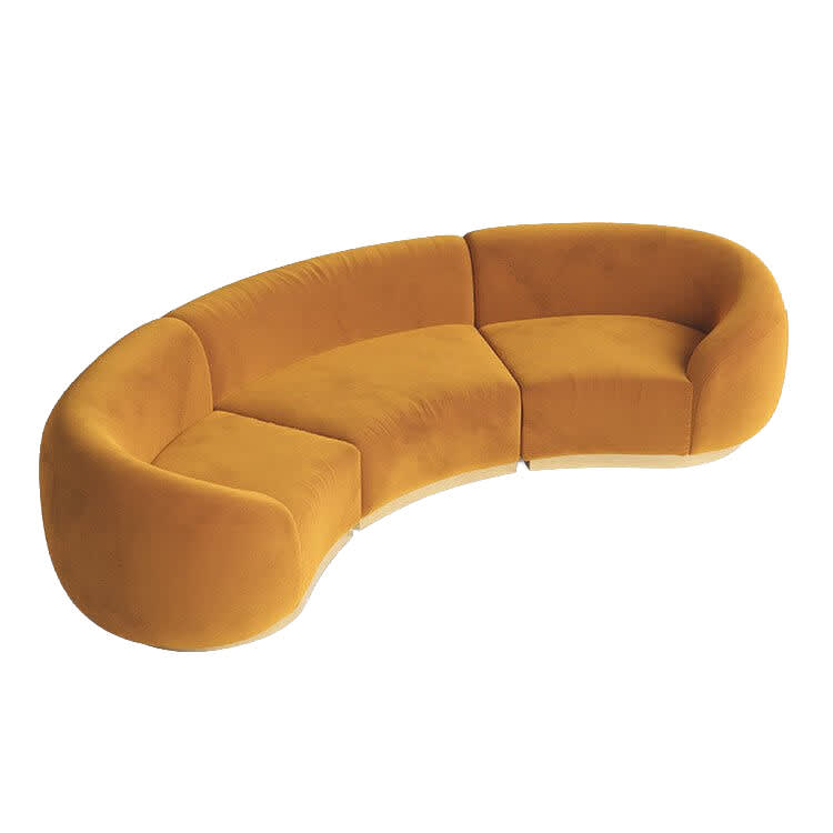 Cascade Arc Sofa - Caramel