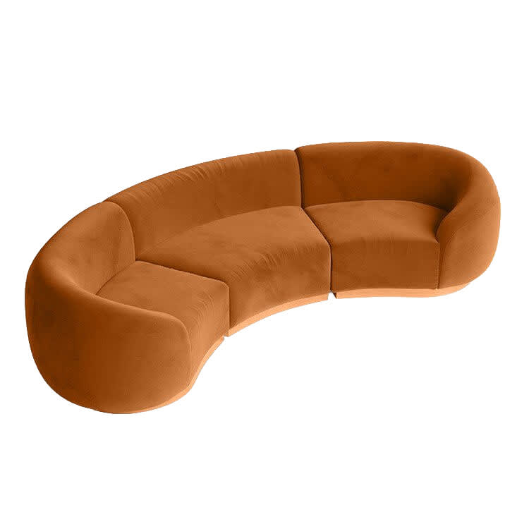 Cascade Arc Sofa - Cinnamon