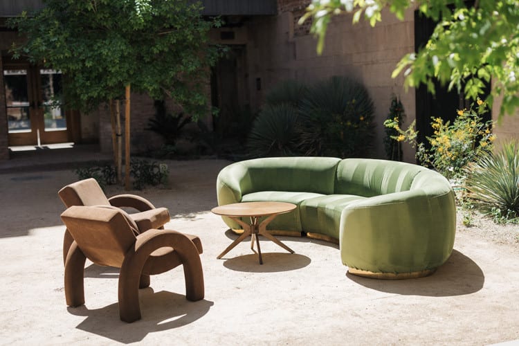 Cascade Arc Sofa - Moss view 5