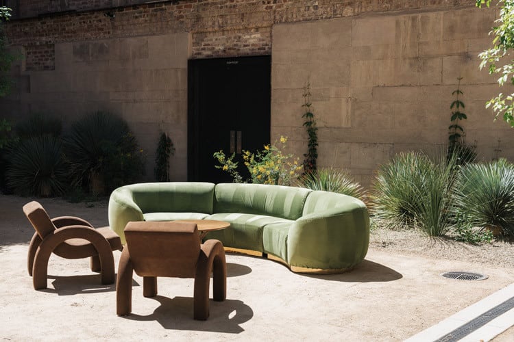Cascade Arc Sofa - Moss view 4