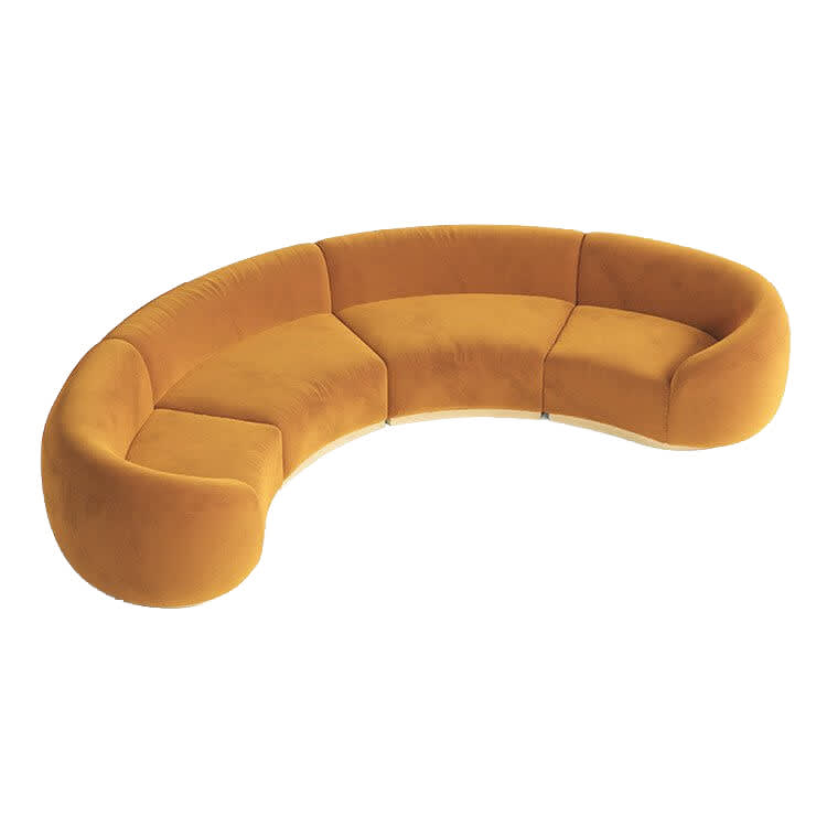 Cascade Crescent Sofa - Caramel