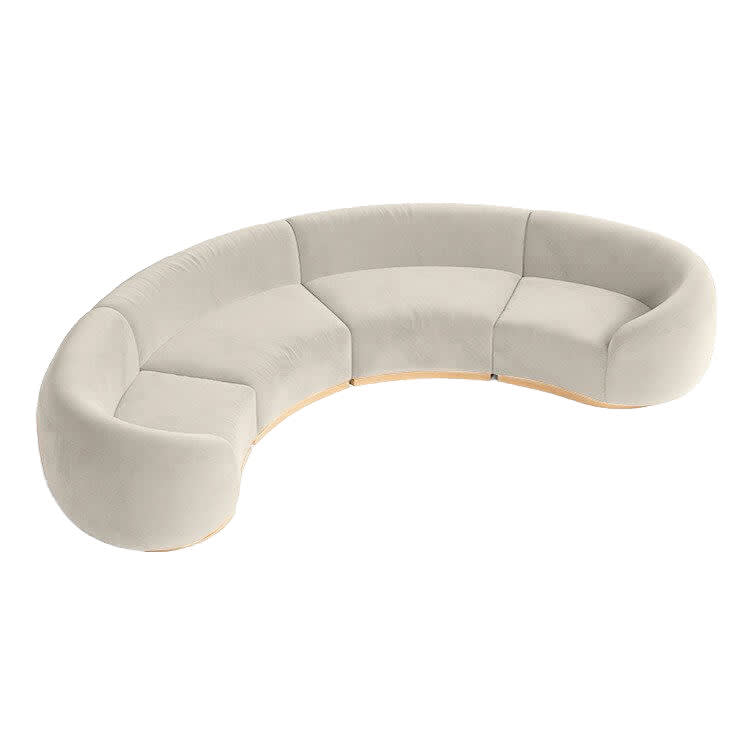 Cascade Crescent Sofa - Ivory