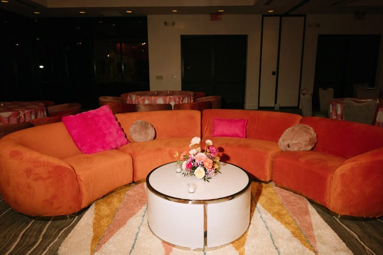 Cascade Crescent Sofa - Rust view 5