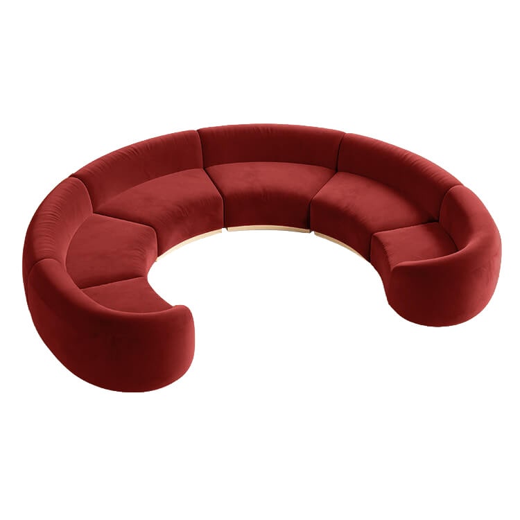 Cascade Eclipse Sofa - Crimson